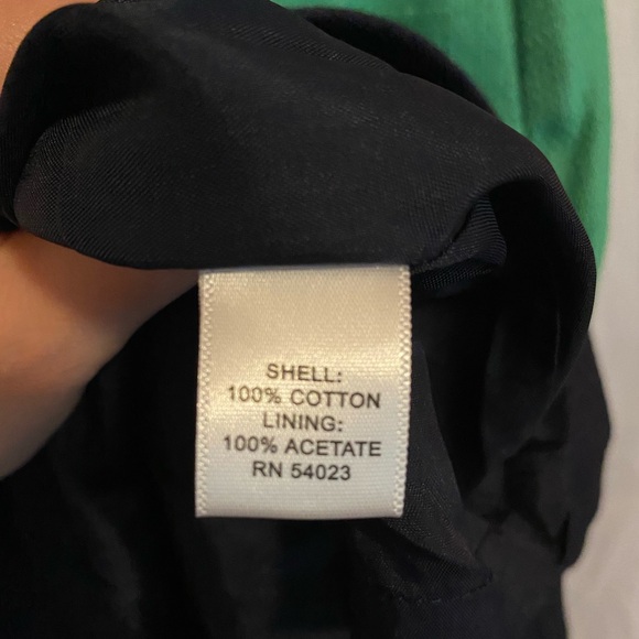 Banana Republic Navy and Green Striped Shift Dress - Picture 5 of 6